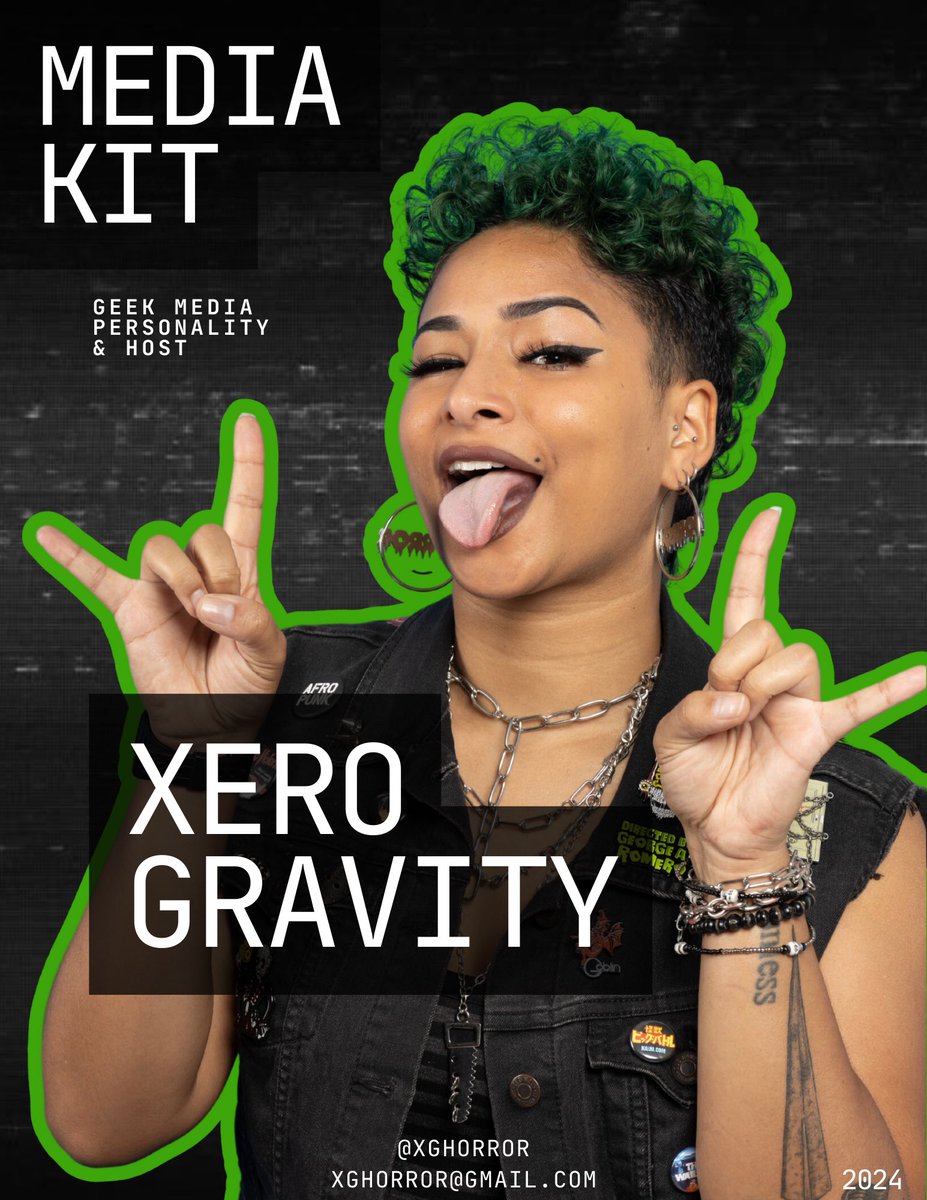 xghorror's tweet image. looking for a scream queen? well hey, i’m xero & i’m available for booking, baby! 💀💚🔪