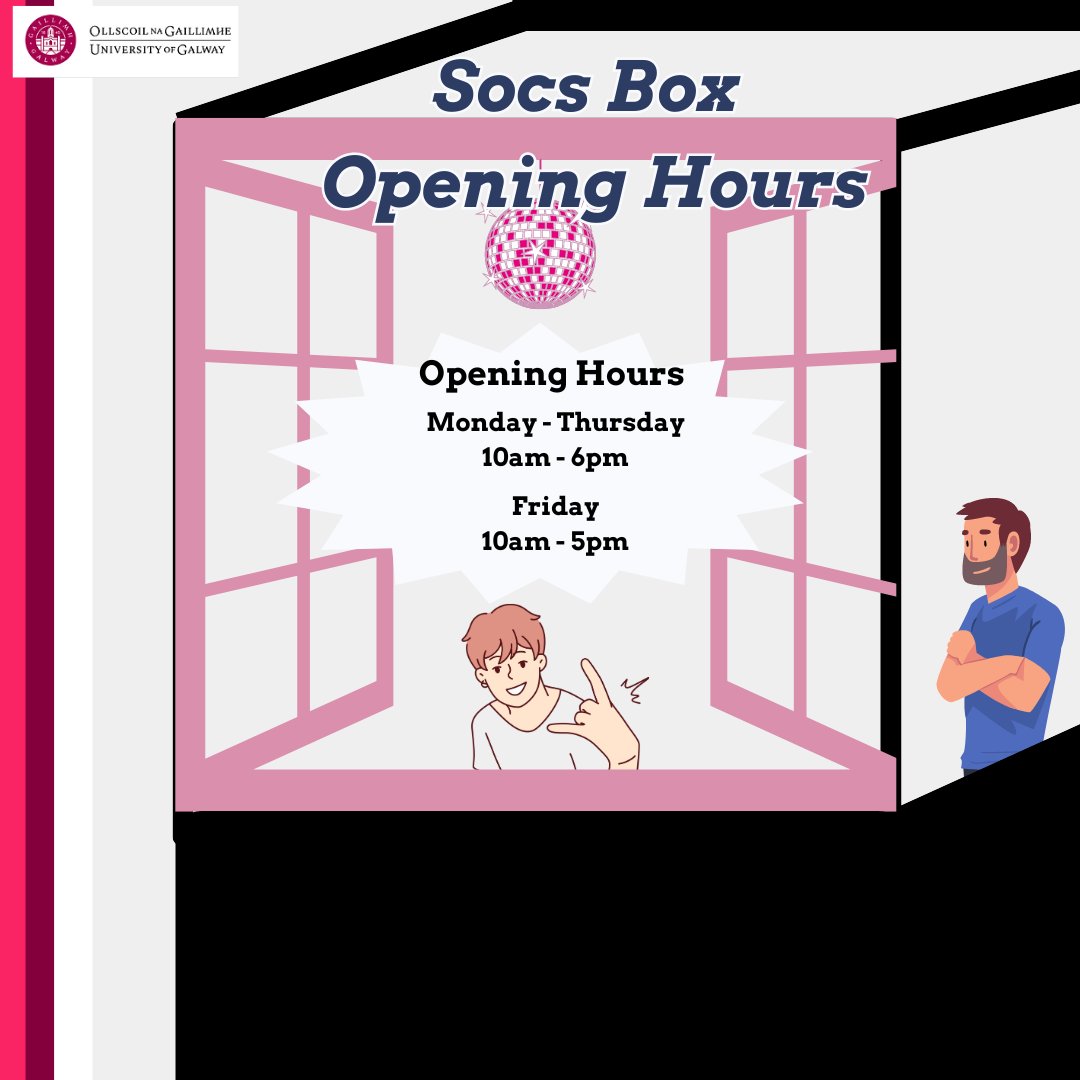 our opening hours for this week &lt;3