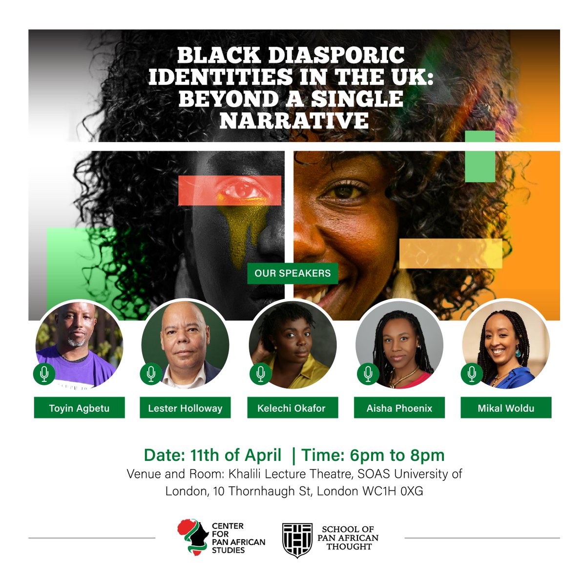 We are excited to partner with the School of Pan-African Thought @panafricanuk on this first event on April 11 featuring @kelechnekoff @FirebirdN4 @toyinagbetu @LesterJHolloway @WolduMikal Find out more about our speakers and register here: bit.ly/3TF5K37