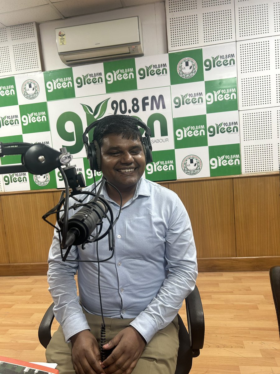 jayaswal_pawan's tweet photo. I recorded my first radio lecture program on agricultural informatics at Bihar Agricultural University Community Radio Station #BAU #CABT https://t.co/zN9JxvrKRp