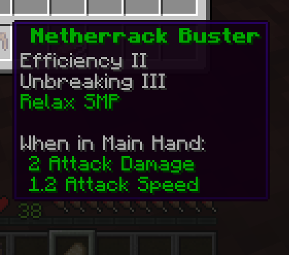 Drexel937's tweet photo. Relax SMP: Starter Pickaxe: Netherrack Buster
=================================
The Netherrack buster is free starting out doing the command /kit/Starter and you can do this command every 24h
#netherlands #relaxsmp #minecraft #minecraftservers #specialitems #netherrack #mining https://t.co/Olv0fGUIbJ