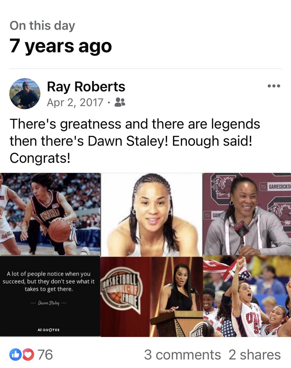 BigRayRoberts's tweet photo. #BigRaysGarageGrind “Ain’t Nothing Changed Edition” Said it then and doubling down on it now. There’s greatness and there are legends then there’s @dawnstaley! Enough said! @GamecockWBB @VirginiaSports #WeGoWayBack #WaHooWa https://t.co/gQWYrWJbgB