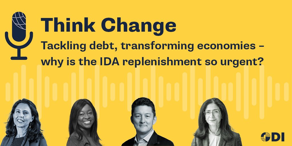 🚨 Global public #debt levels are at a record high.

A @WBG_IDA replenishment would offer critical support to countries hit hardest by the #polycrisis.

Ahead of the #SpringMeetings, @ODI_Global's new #ThinkChangePodcast examines why this is so urgent: buff.ly/4cHPCGy