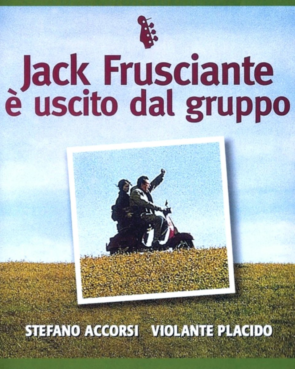 Il 2 aprile 1996 esce nelle sale il film 'Jack Frusciante è uscito dal gruppo', tratto dal romanzo di Enrico Brizzi #jackfrusciante #rockonstory