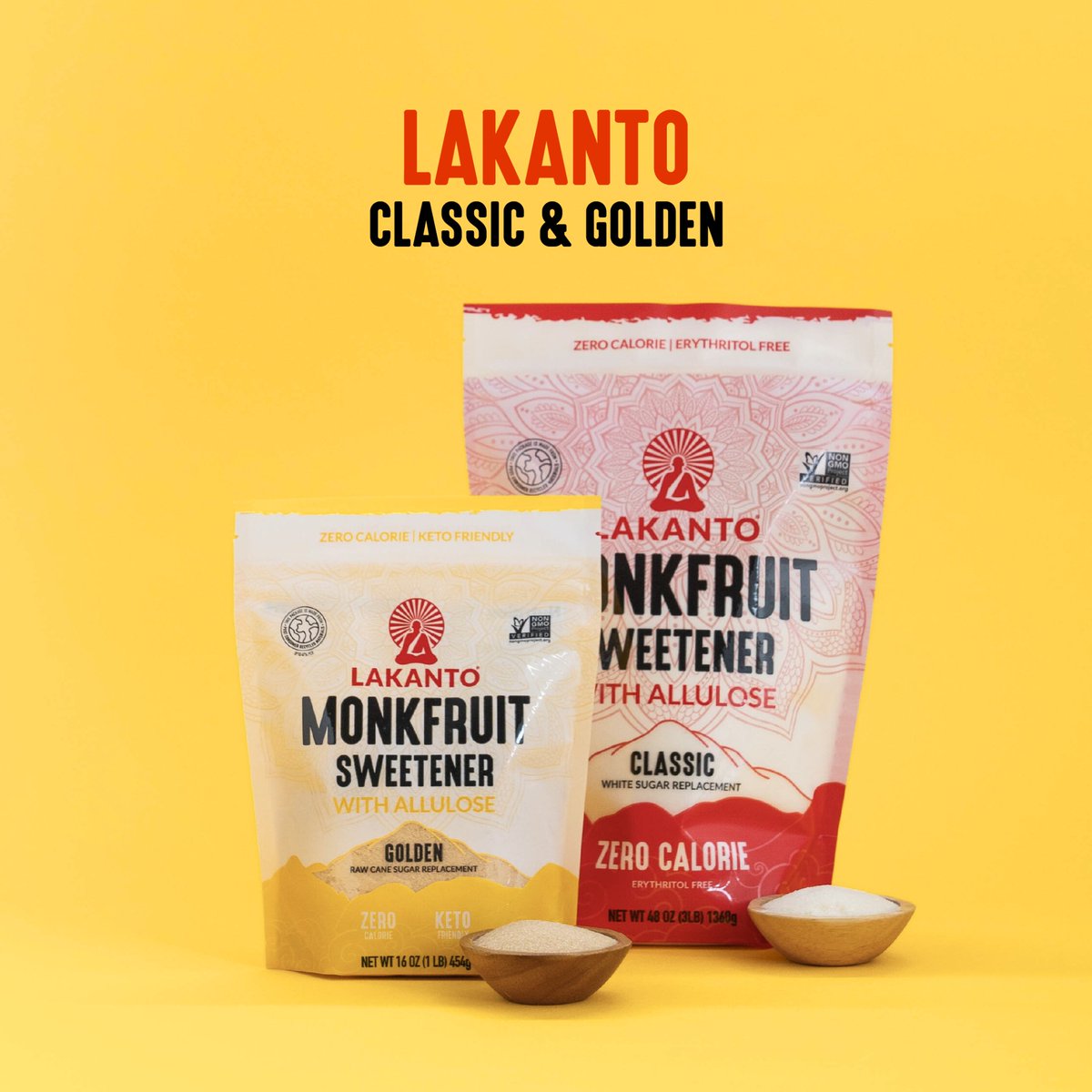 What’s the difference?🤔 

Our Golden Sweetener is the perfect substitute for all your raw sugar cane needs! The Classic Sweetener is the perfect white sugar substitute. 

Whether you go for the Golden or Classic, both offer the same sweetness as sugar without the calories!🙌