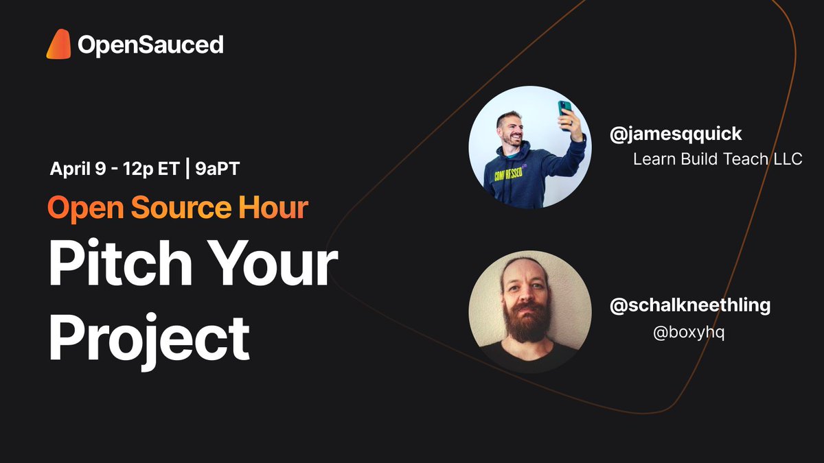saucedopen's tweet photo. Next Week's space with @jamesqquick and @schalkneethling. Set your reminder now https://t.co/E9Ym3jPozz https://t.co/K3Yo7jRc1A