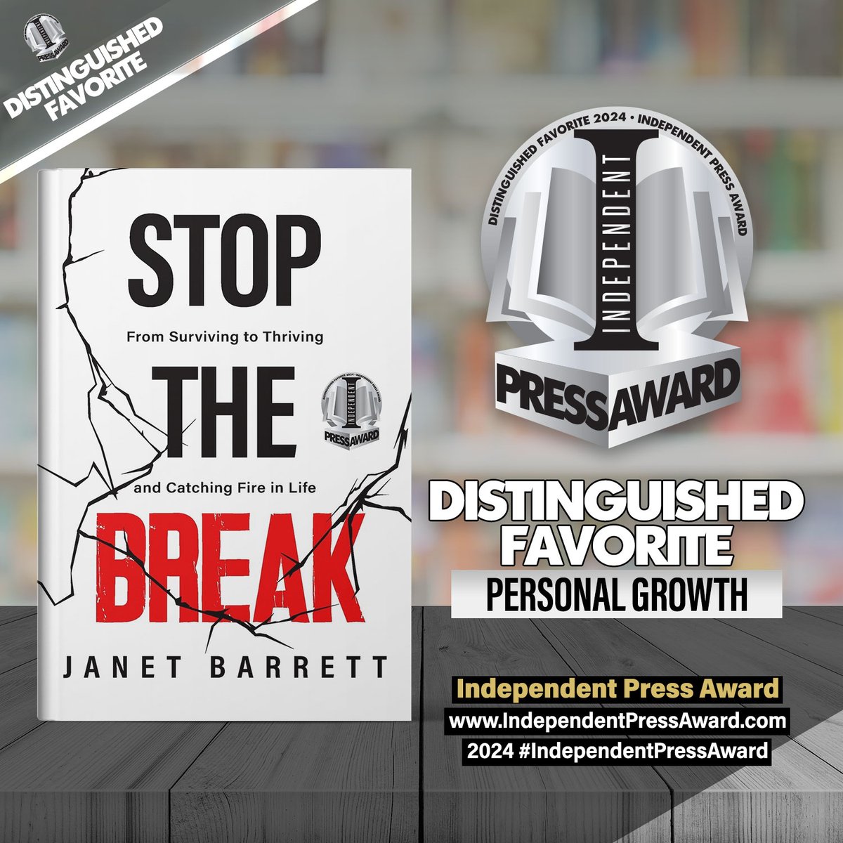 Barrett’s story is uniquely painful, but brings universal aid to those struggling with their mental health. Stop The Break: From Surviving to Thriving and Catching Fire in Life by Janet Barrett independentpressaward.com/2024df/9798987… After suffering a mental breakdown in her 50s, she took it…