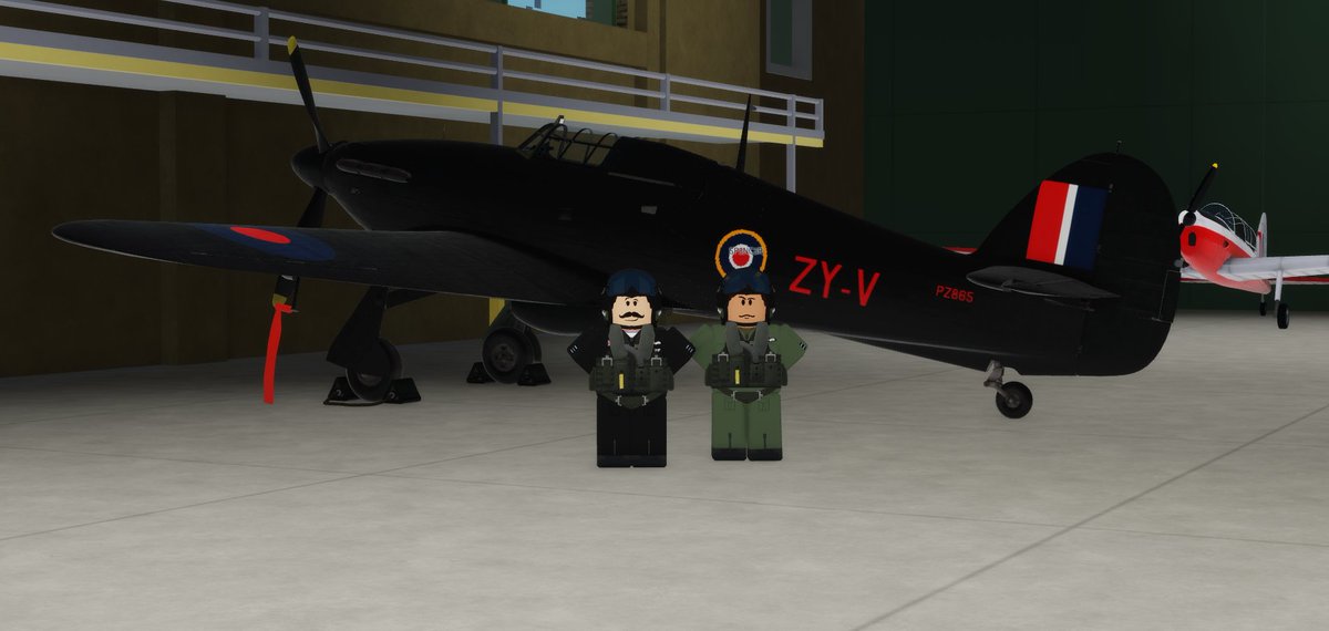 Flying the Hurricane for the first time, Flt Lt. K. Spencer is now one step closer to being a full time member of the team! He took Hurricane Mk. IIc PZ865 with instructor Sqn Ldr. R. Harrison in Spitfire LF Mk. IXe MK356.

#vrbbmf #lestweforget #raf #roblox #spitfire #hurricane