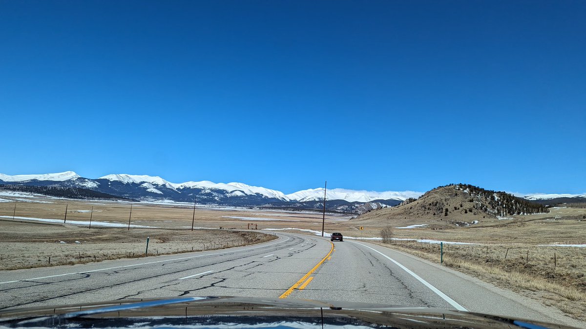 Kenosha Pass We don't go this way nearly as much as we used to when we had a family cabin at Indian Mountain. Bluebird day! On the way to @downtowncolo's #INTHEGAME in Durango. #roadtrip #Colorado
