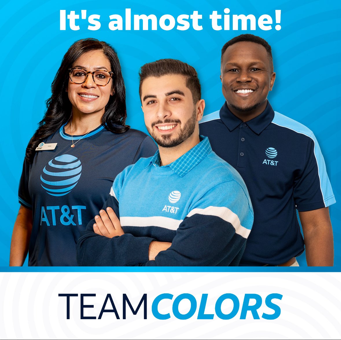 Team Colors allocation in 7 days!!! We’re making changes to your Team Colors to better Serve Customers First. Introducing a simplified annual collection, thoughtfully designed, that makes you standout as an AT&amp;T Connectivity Expert. #TeamColorsAmbassador <a href="/SoutheastStates/">Southeast States</a>