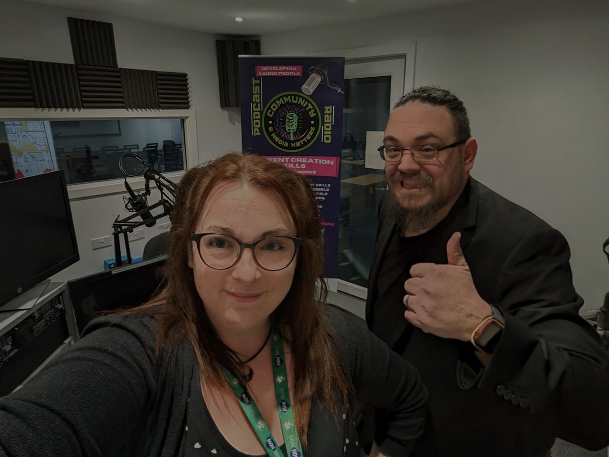 What a great meeting with Stirling Community Radio @LeaskGeoff & Ryan to find out more about their cracking #volunteering opportunities & exciting #Employability programme Couldn't resist a wee selfie in the #radio studio🎙️ Big thanks to @TracySVE for setting it up for us🙂