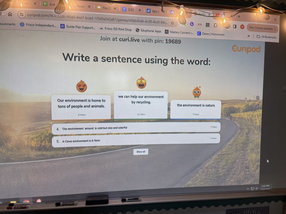 mrsfoxy2nd's tweet photo. We got our science vocabulary hustle on with #curipod! Such a fun way to work on using our new vocab words! #pinkplacetobe #pinktryathalon #fisdelevate https://t.co/poopveBoVy
