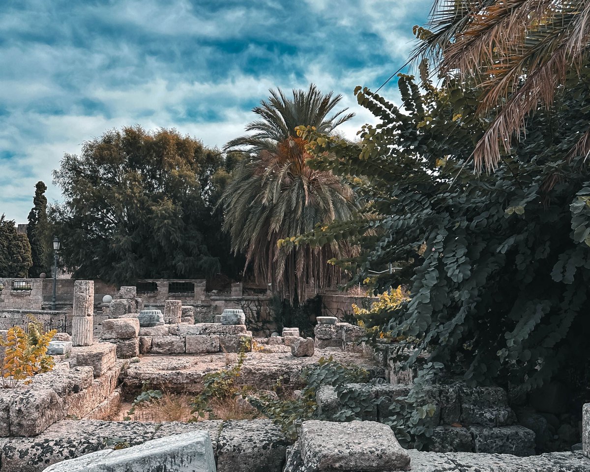 📸 Amidst the streets and historic charm of Rhodes' old town lie the remnants of ancient civilizations, whispering tales of times long past. From weathered columns to crumbling walls, each ruin is a testament to the city's heritage. #photography #greece #rhodes #ruins #castle
