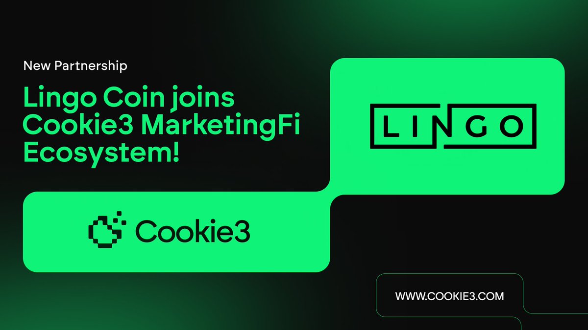cookie3's tweet image. A new partner is joining Cookie3 #MarketingFi Ecosystem: @Lingocoins🔥

But what exactly is @Lingocoins?

It's the first reward token that leverages RWA and blockchain to onboard the next billion web3 users.

How does @cookie3_com help the Lingo Web3 marketing team?

1. 🔍…