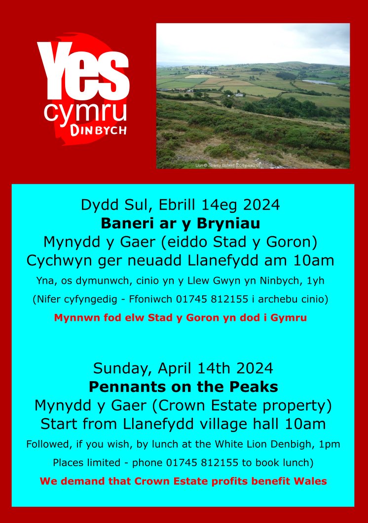 #yescymru #YstadyGoronCymru #PwyBiaCymru #CrownEstateCymru #WhoOwnsWales