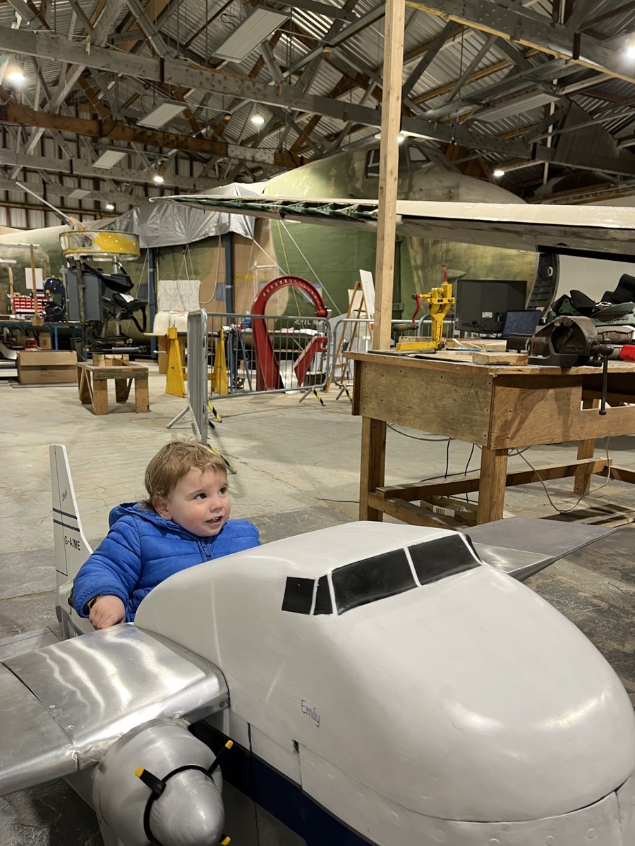 Today was the first day of Pilot a Pedal Plane (Under-5s) at Aerospace Bristol! ✈️ Budding young pilots visiting tomorrow and Thursday will have the chance to sit in a Tiger Moth, Spitfire and even a Bristol Freighter. Learn more⬇️ aerospacebristol.org/easter