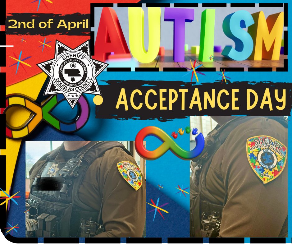DCSheriffNE's tweet image. Today, the DCSO celebrates World Autism Awareness Day and Autism Acceptance Month! 

🌎💜It is a day and month to recognize and celebrate the talents and accomplishments of individuals with autism.