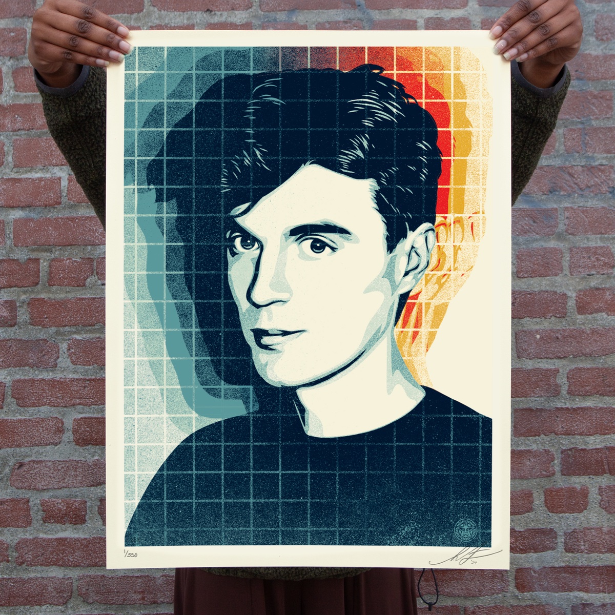 NEW Print Release: 'Overloading the Grid (David Byrne)' In collaboration with photographer Bobby Grossman. Available Thursday, April 4th @ 10 AM PDT. Check out: obeygiant.com/overloading-th… for more details.