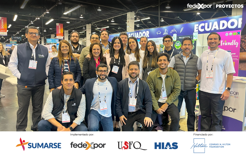 ¡Ecuador se posiciona en el mapa internacional con su oferta exportable! El país participó con un stand nacional en la Feria #ExpoWest dirigido al mercado estadounidense. Esta acción se llevó a cabo en colaboración con @ProEcuador_ en el marco del proyecto #Sumarse