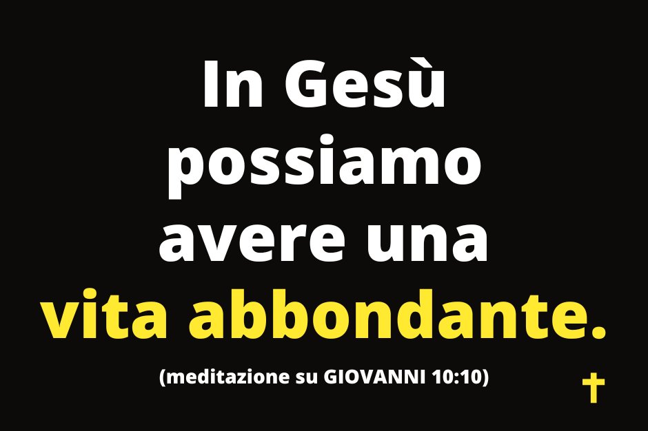 Messaggeridg's tweet photo. In Gesù possiamo avere una vita abbondante.
(meditazione su GIOVANNI 10:10)
#VitaAbbondante #VitaBenedetta #Benedizioni #VitaInGesù https://t.co/0TWFIjeeex