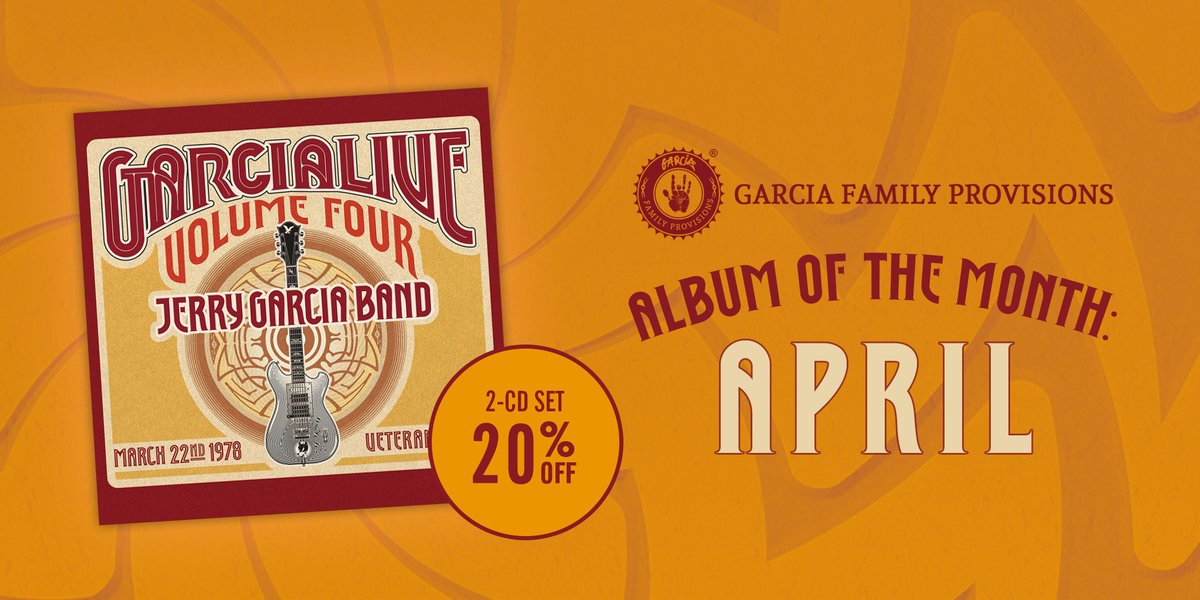 “this isn't a band playing, it is a band UNLEASHED. Just ferocious guitar, bass, keyboards, drums…Staggering.” – David R. Dranginis GarciaLive Volume Four: March 22nd, 1978 Veteran's Hall is the April album of the month at Garcia Family Provisions. This Betty Board recording…