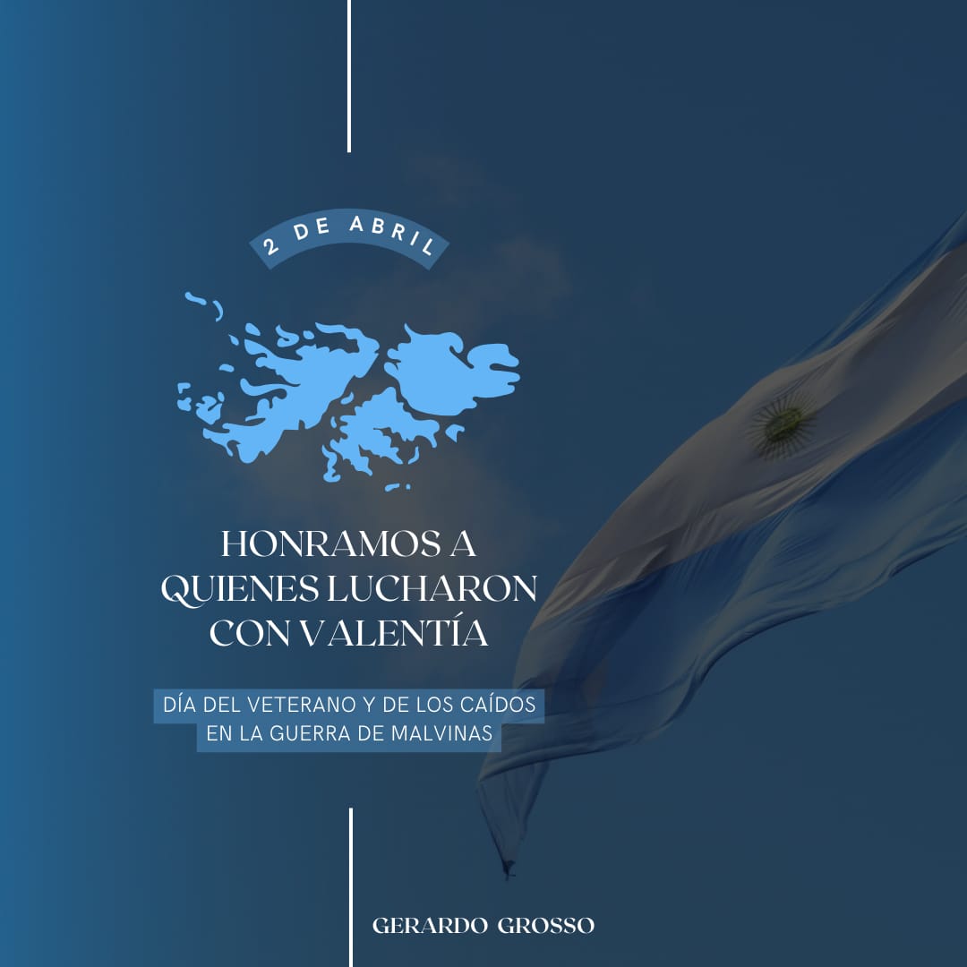 🇦🇷Los argentinos debemos defender nuestra tierra y luchar pacíficamente con la diplomacia y el derecho internacional para recuperarlas!  
🇦🇷También estar atentos a otros posibles avasallamientos en nuestro territorio!
🇦🇷Dios bendiga a los veteranos y bendiga nuestra Nación!