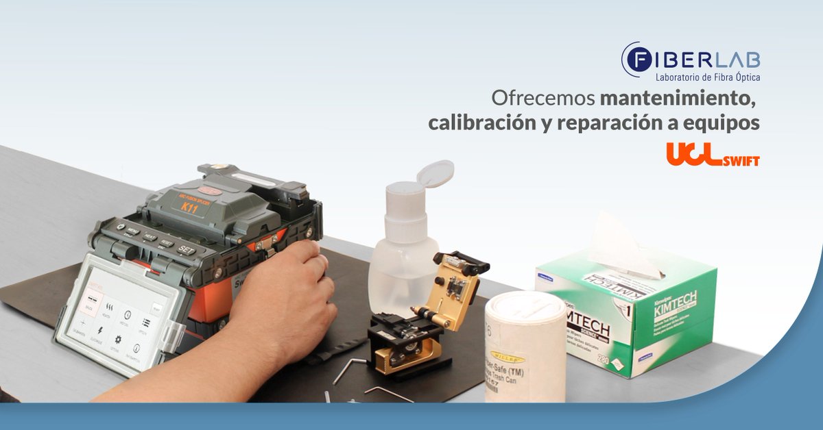fiberlab1's tweet photo. La inversión en tus equipos está segura con nosotros.
UCL Swift, nos certifica como centro de servicios autorizado para sus equipos, por lo que contamos con inventario de refacciones rastreable. https://t.co/gnk8slCcV4