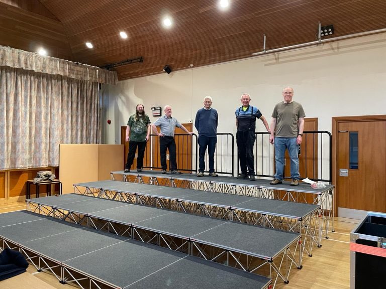 F_Philharmonic's tweet photo. Trial assembly of the new staging, ready for the Brahms concert! https://t.co/uxh09RuFgL
