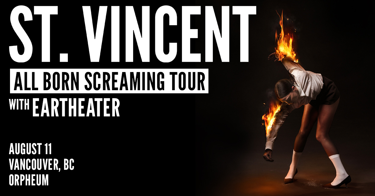 🆕Coming to the 🎭Orpheum @st_vincent All Born Screaming Tour! 🗓️Aug 11, 2024 Tickets on sale Fri Apr 5 at 10am. 🎟️bit.ly/43IeOZw @livenationwest #concert #Vancouver