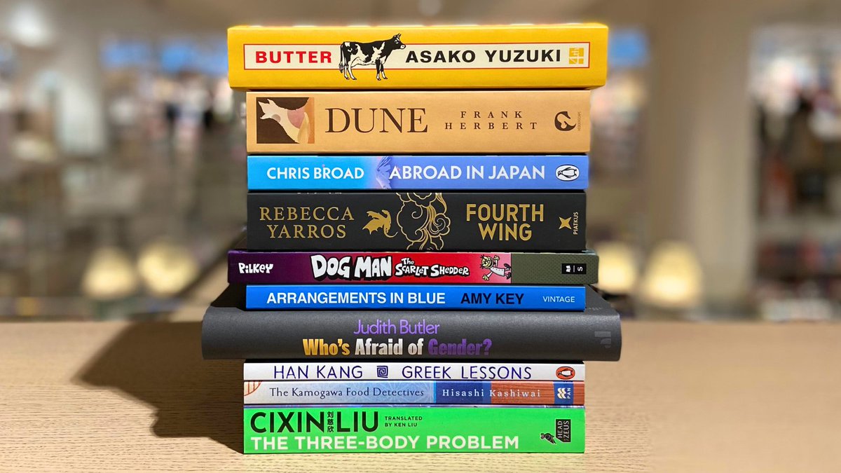 Right, who's for TOP TEN? ✋ Flying off the shelves at Charing Cross Road this week: Butter by #AsakoYuzuki tr #PollyBarton @4thEstateBooks Dune by #FrankHerbert @HodderBooks Abroad in Japan by @abroadinjapan @TransworldBooks