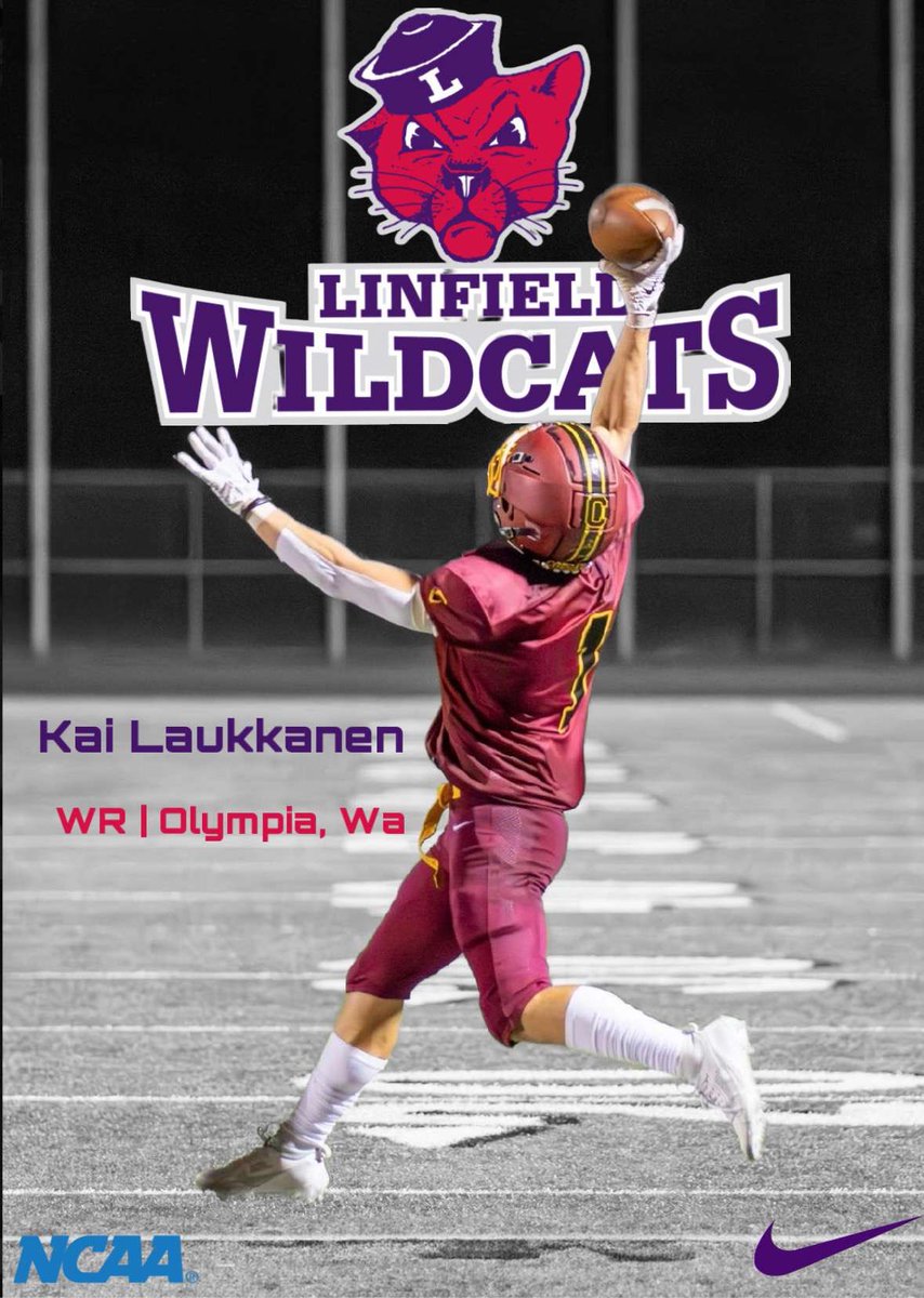 Kai Laukkanen (@kai_laukkanen) on Twitter photo After a lot of thought and consideration I’m blessed to announce that I’m committing to <a href="/LinfieldFB/">Linfield Football</a> ! Thanks to all my friends and family for the amazing support and thanks to all the coaches who’ve helped me along the way! #catdome <a href="/CoachSmithCats/">Coach Joseph Smith</a> <a href="/coachbelliott/">Brett Elliott</a> <a href="/CoachRoseCHSFB/">CoachRose_CHSFB</a> After a lot of thought and consideration I’m blessed to announce that I’m committing to <a href="/LinfieldFB/">Linfield Football</a> ! Thanks to all my friends and family for the amazing support and thanks to all the coaches who’ve helped me along the way! #catdome <a href="/CoachSmithCats/">Coach Joseph Smith</a> <a href="/coachbelliott/">Brett Elliott</a> <a href="/CoachRoseCHSFB/">CoachRose_CHSFB</a>