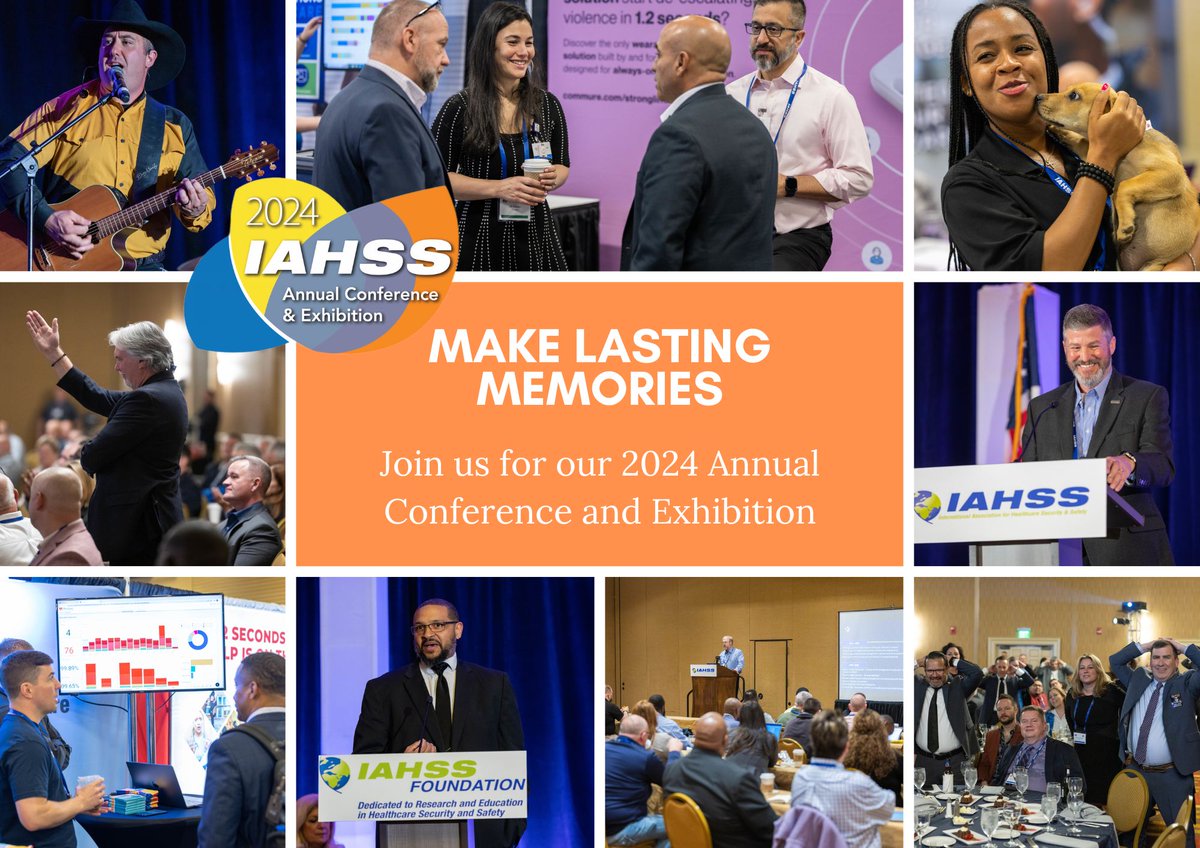 Join us in #Orlando for the 2024 #AnnualConference and Exhibition and create unforgettable memories. MORE INFO ▶️ buff.ly/32cTEng #healthcaresecurity #healthcaresafety #IAHSS2024