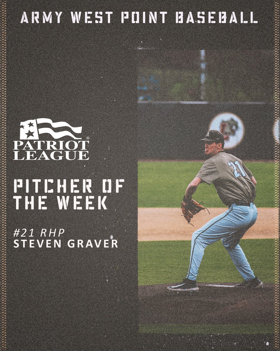 He tossed in Saturday's win, and now Steven Graver is Patriot League Pitcher of the Week!

📰 bit.ly/3U2zEiY
