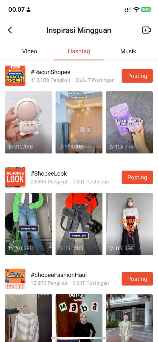 todayinfopromo's tweet photo. 2. Shopee video
- aku bikin video video spill barang random yang aku punya di rumah, atau yang pernah aku beli di shopee atau e-commerce lain. ada juga beberapa dari free sample yang diberi oleh toko yg ajak kerjasama. contoh video 👉🏻 https://t.co/pC73ySEvJP
- up video bisa pake hashtag yang lagi viral (cek di pusat kreator seperti gambar di bawah)
- untuk shopee video aku videoin ngasal abis itu bisa edit pake template product review di capcut yaa
- untuk saling hype like dan saling comment shopee video bisa promosi link videonya disini 👉🏻 https://t.co/9cM0CCsQek
- untuk open jasa titip video bisa promosi di sini👇🏻
https://t.co/bpcqgZQ07C