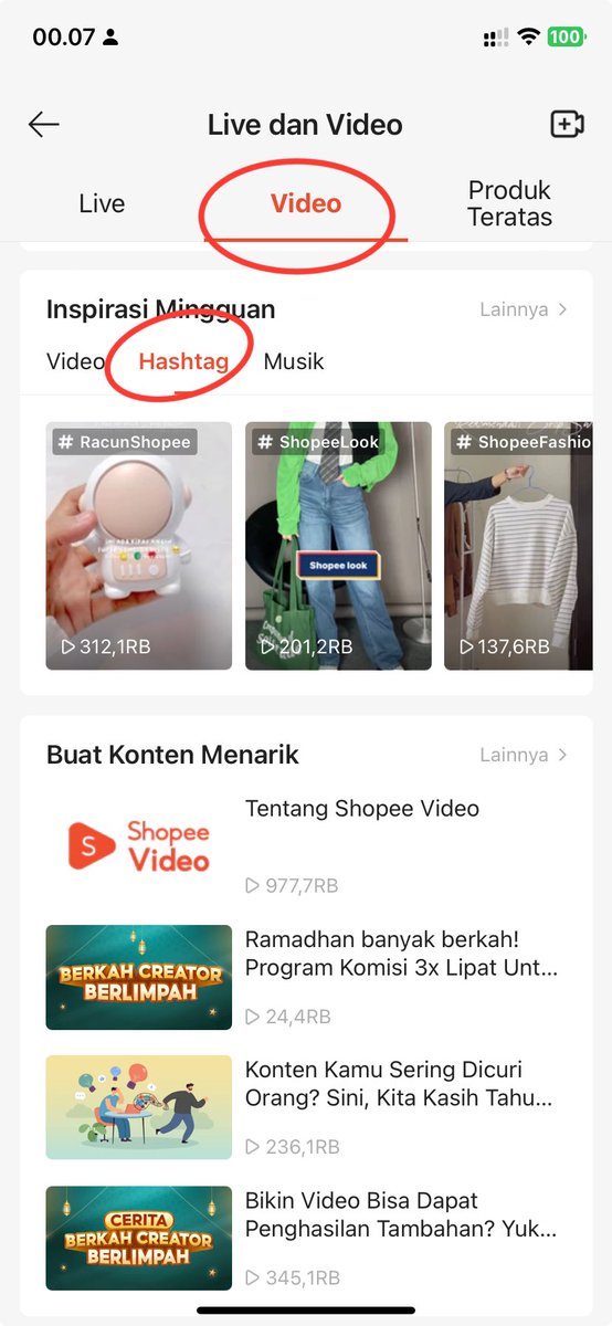 todayinfopromo's tweet photo. 2. Shopee video
- aku bikin video video spill barang random yang aku punya di rumah, atau yang pernah aku beli di shopee atau e-commerce lain. ada juga beberapa dari free sample yang diberi oleh toko yg ajak kerjasama. contoh video 👉🏻 https://t.co/pC73ySEvJP
- up video bisa pake hashtag yang lagi viral (cek di pusat kreator seperti gambar di bawah)
- untuk shopee video aku videoin ngasal abis itu bisa edit pake template product review di capcut yaa
- untuk saling hype like dan saling comment shopee video bisa promosi link videonya disini 👉🏻 https://t.co/9cM0CCsQek
- untuk open jasa titip video bisa promosi di sini👇🏻
https://t.co/bpcqgZQ07C