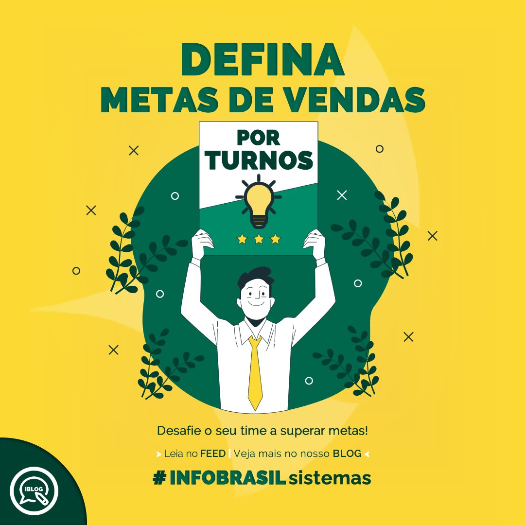 INFOBR_Sistemas's tweet photo. #metasdevendas
Utilize metas por turno e desafie a sua equipe a superar desafios❗️
🟡Visualize em quais turnos sua equipe de vendas tem melhor desempenho e monte estratégias de venda mais assertivas.
🌐https://t.co/imcqMX5Jcs
#ERP #software #metas #vendas https://t.co/0jcLACLd2w