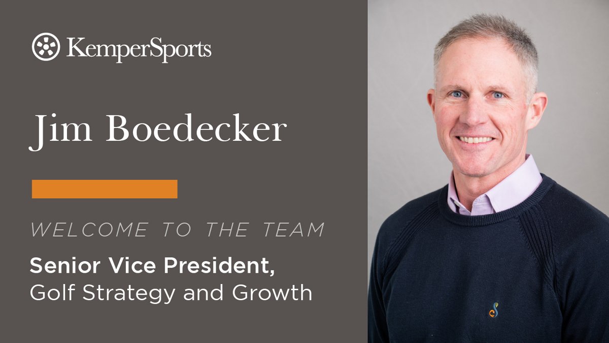 We are excited to share that golf and sports marketing industry veteran Jim Boedecker has joined the KemperSports family as our Senior Vice President – Golf Strategy and Growth! FULL RELEASE: bit.ly/3vDsE2S #ThisIsKemperSports
