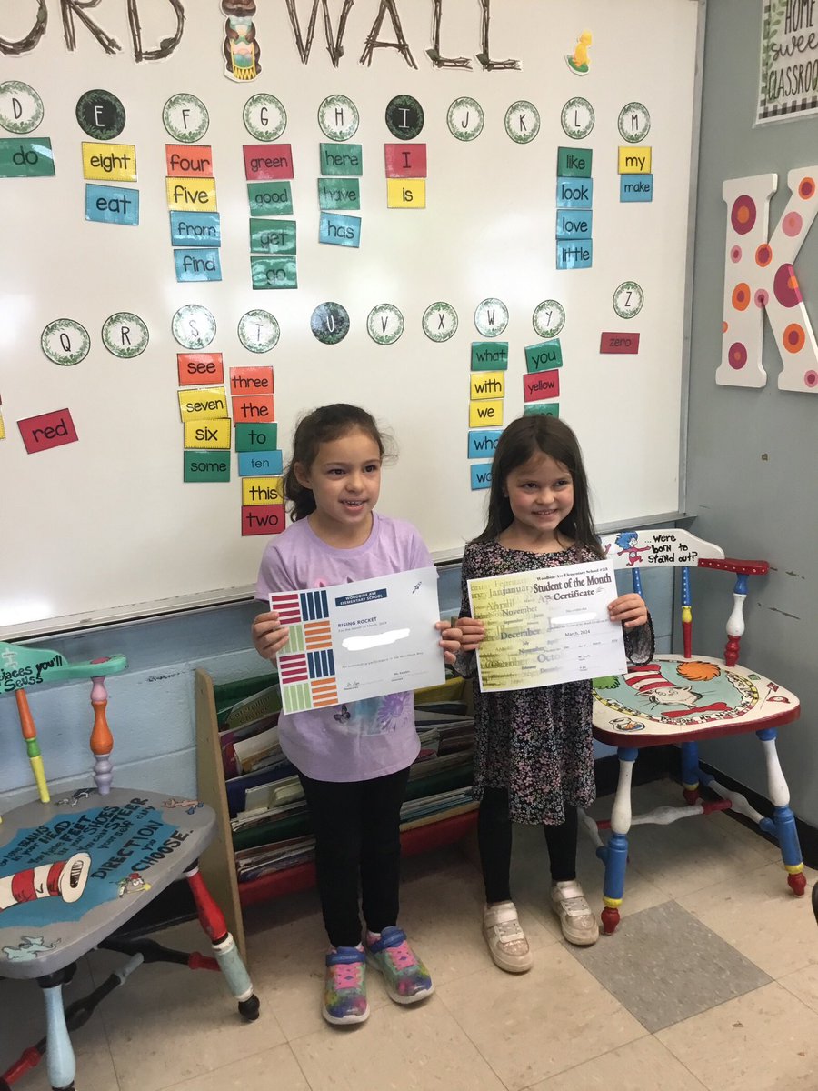 Congratulations to our March Student of the Month &amp; Rising Rocket! 🚀✨
