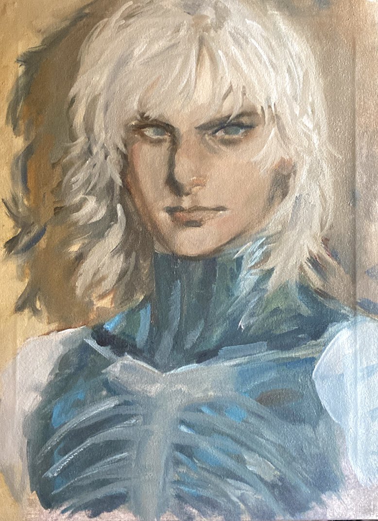 rirasie_'s tweet photo. oil sketch of raiden between school work 😓 #mgs https://t.co/NKpJi1pfLw