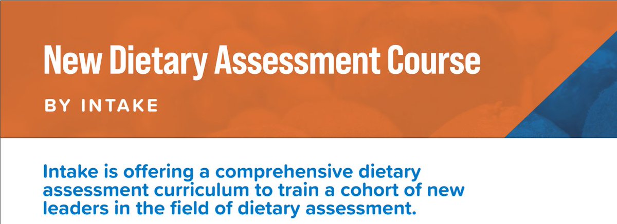 The application period for Intake's no cost dietary assessment course closes on April 15, 2024.  Learn more about the course and how to apply here: intake.org/news/how-apply…