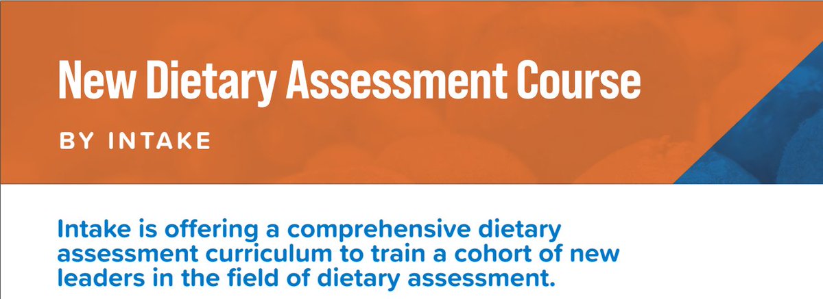 The application period for Intake's no cost dietary assessment course closes on April 15, 2024. Learn more about the course and how to apply here: intake.org/news/how-apply…