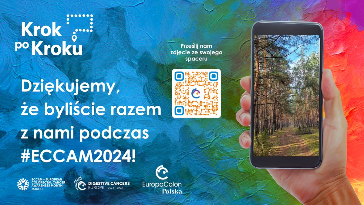 Marzec - Europejski Miesiąc Świadomości Raka Jelita Grubego właśnie się skończył. Ale zachęcamy Was do kontynuacji spacerów. Wciąż możesz nas wspierać i dbać o swoje zdrowie. Pobierz aplikację #StepApp i rób z nami #KrokpoKroku #ECCAM2024 @dice_europe  play.google.com/store/apps/det…