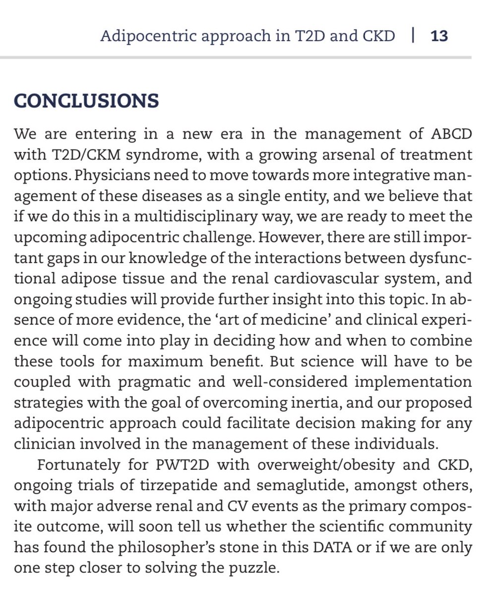 @CKJsocial Are we ready for an adipocentric approach in people living with T2D and CKD? Dysfunctional Adipose Tissue Approach #DATA #CKM #endopower & #nephropower🇪🇸 @sociedadSEEN @SEDiabetes @SENefrologia @SEMERGENap @EASDnews @IntDiabetesFed @ERAKidney doi.org/10.1093/ckj/sf…