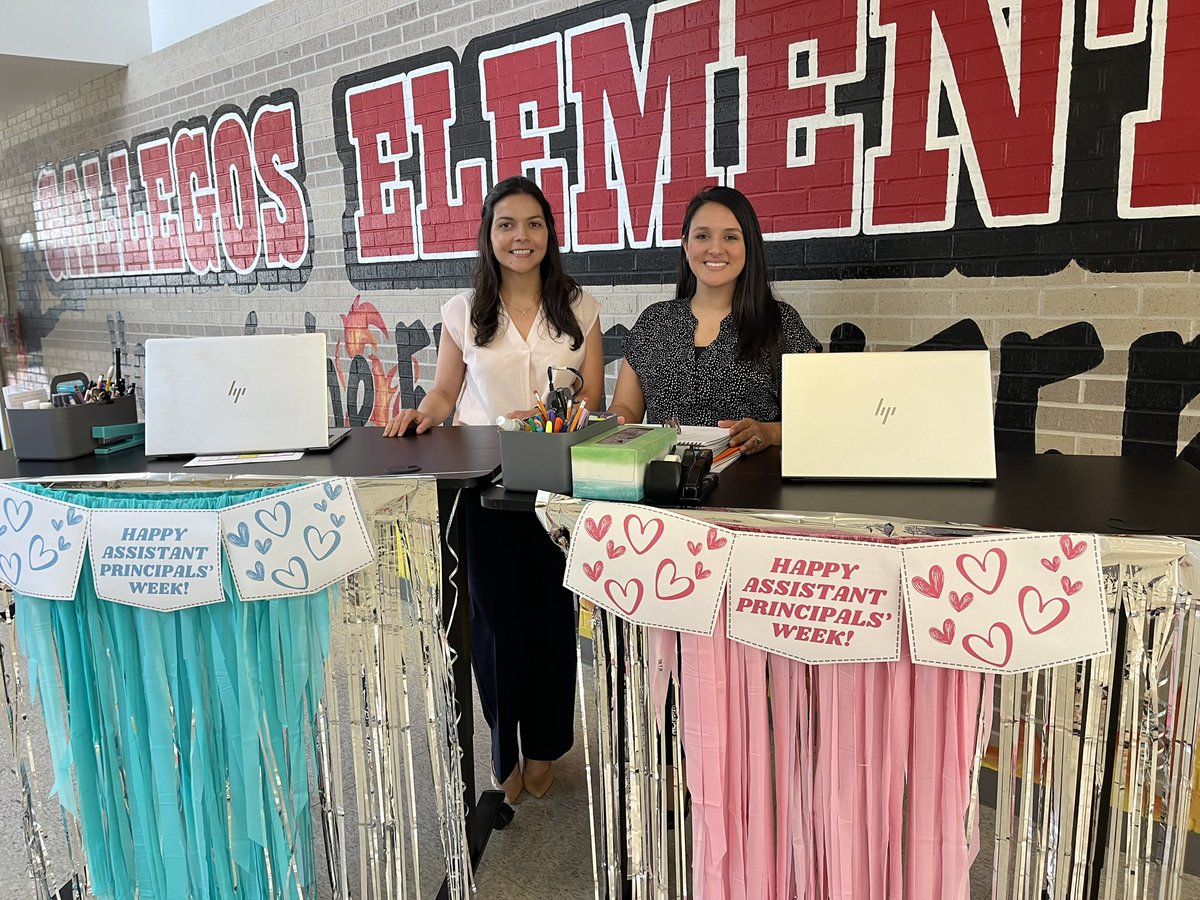 Happy Assistant Principals’ Week to AP Gonzalez and AP Ruiz! You make a positive impact in the lives of our students every single day! Thank you for your commitment to our Little Firefighters! <a href="/ERuizHISD/">Eugenia Ruiz</a> <a href="/MsGonzalez_HTX/">Ana Gonzalez</a>