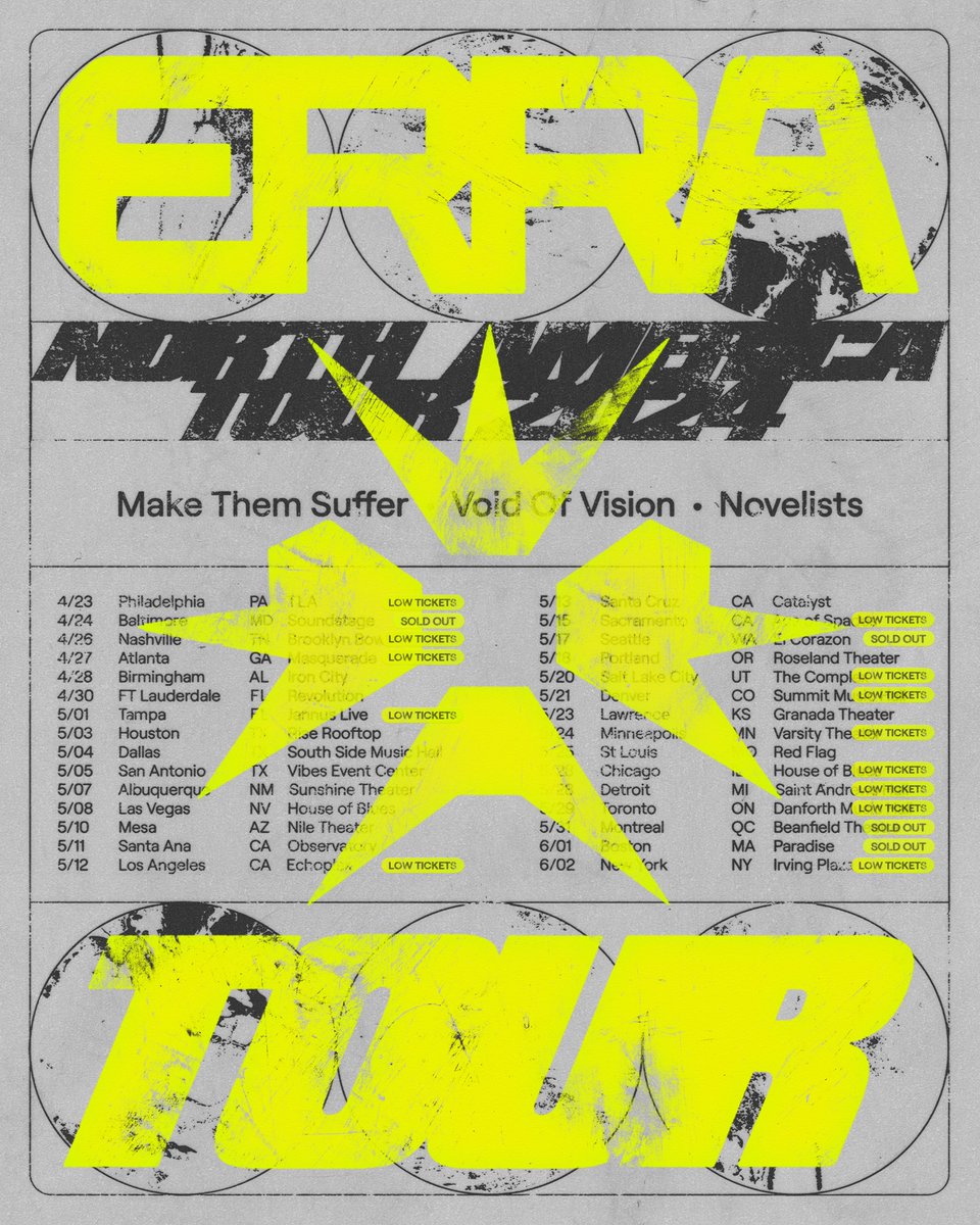 ‘CURE NORTH AMERICA’ | OUR FIRST HEADLINE TOUR IN NEARLY 2 YEARS AND OUR BIGGEST PRODUCTION TO DATE FEATURING @makethemsuffer @voidofvision @novelists GET YOUR TICKETS WHILE YOU CAN ⛓️ LINK IN BIO