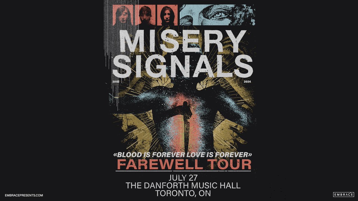 JUST ANNOUNCED: American-Canadian metalcore rockers #MiserySignals make their returrn to Toronto on  Saturday, July 27th, this time at The Danforth! On sale: Wed Apr 3rd | 10am RSVP: tinyurl.com/mrxwccrt