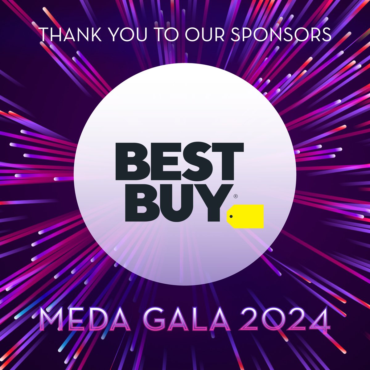 Happy to announce that @BestBuy is a sponsor for this year's MEDA Gala. Their contributions will directly impact the success of our programs and we are grateful for their dedication to making a difference in the lives of BIPOC Entrepreneurs and for their ongoing support.