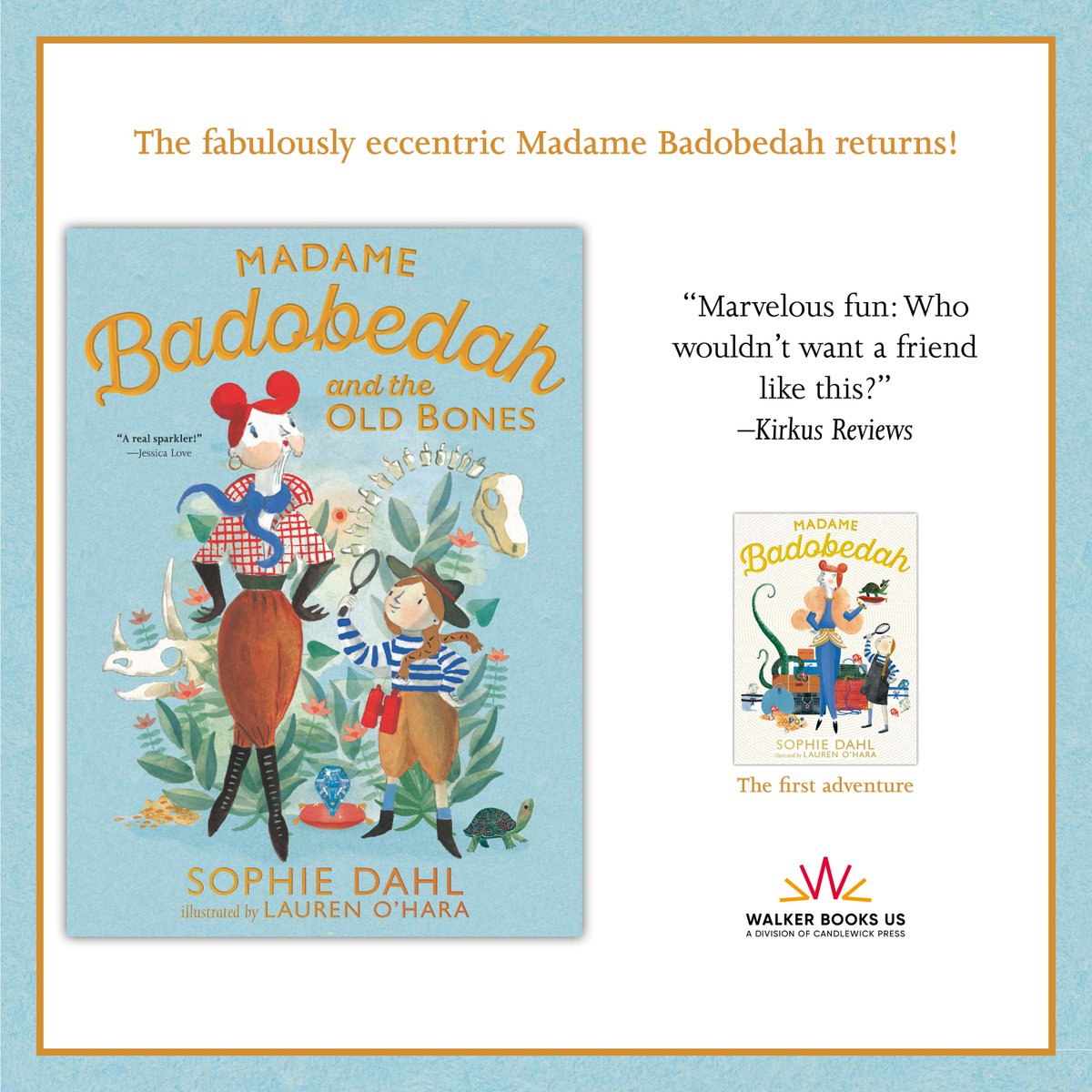 In concert with Lauren O’Hara’s fantastical illustrations, Sophie Dahl spins a tale of intergenerational friendship that shines like Madame Badobedah’s found sea glass: a colorful treasure. #books #bookish