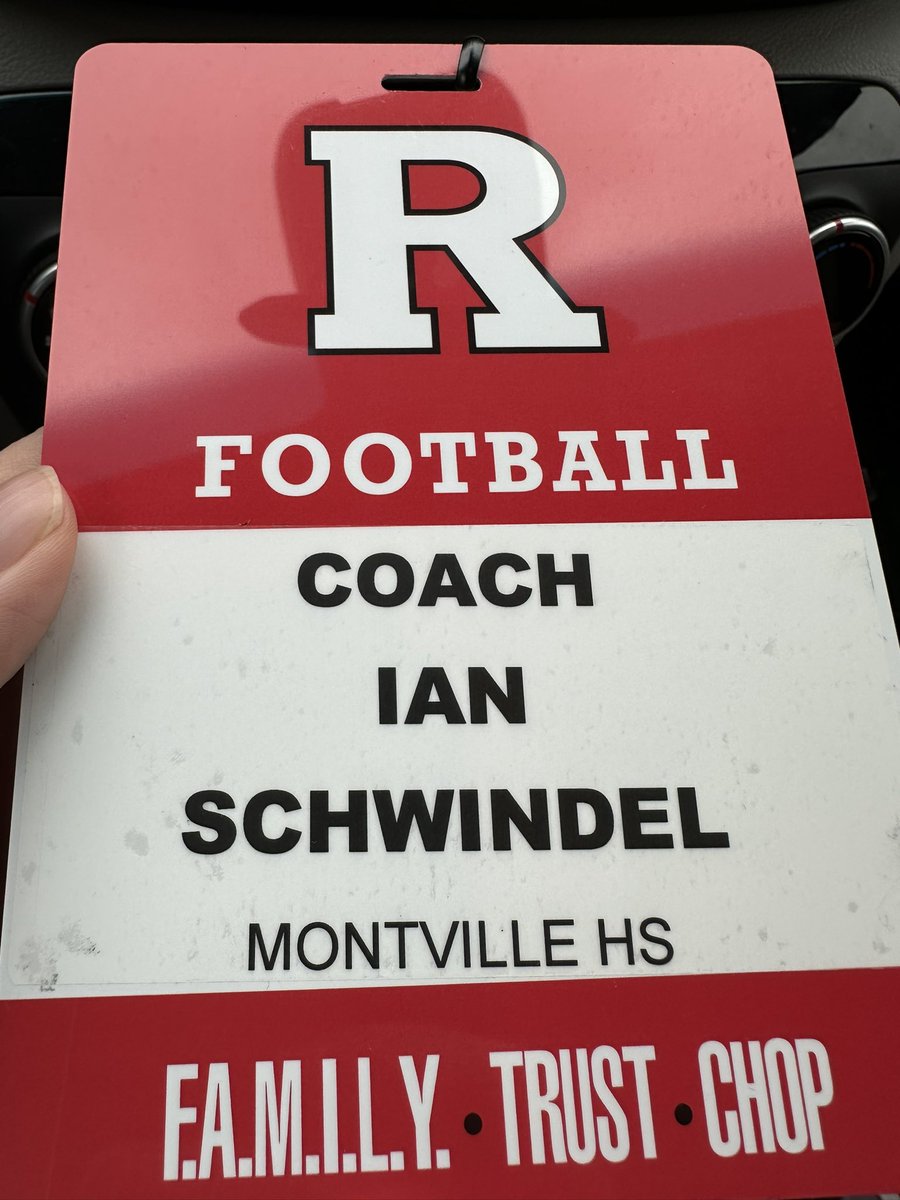 Great morning watching @RFootball do what they do! Thanks for having me #CHOP