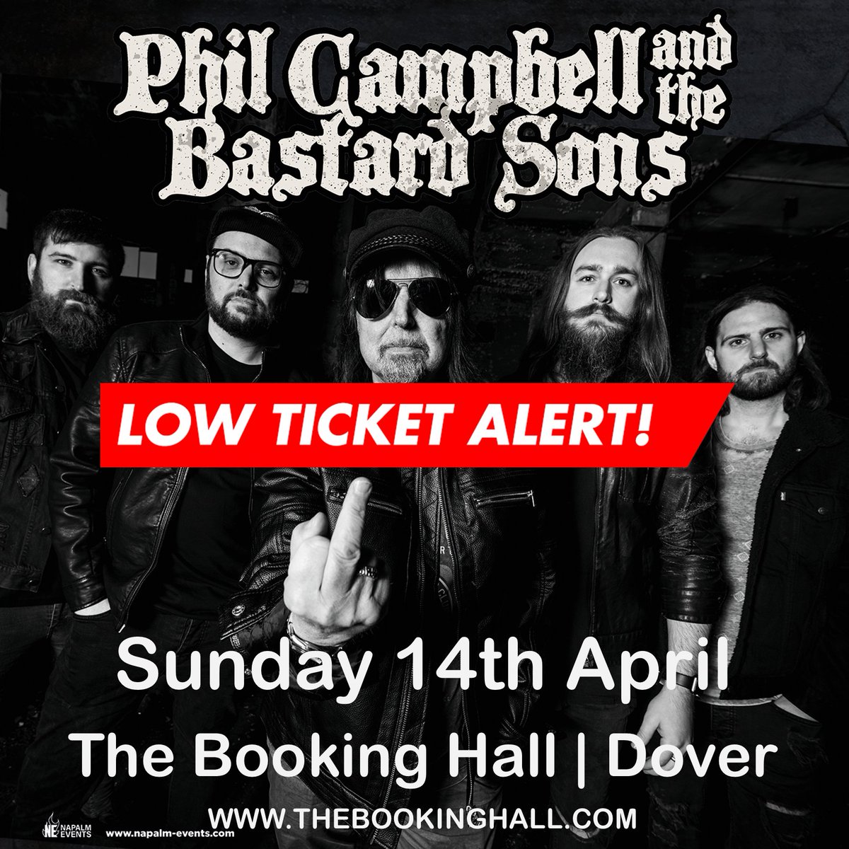 ALMOST GONE! Tickets are flying out for next week's show with Phil Campbell and the Bastard Sons Have you got yours yet?!